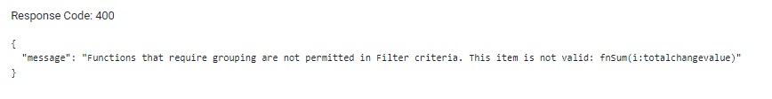API Guide API Requests Example of Summary Result