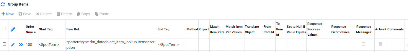 Implementation Interface Builder Outgoing Interface Group Items