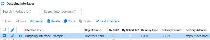 Implementation Interface Builder Outgoing Interface Test Output