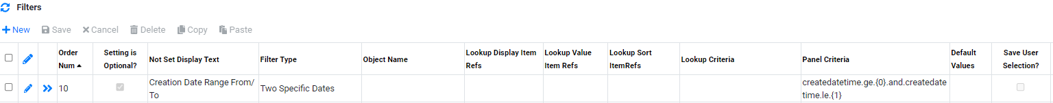 Implementation View Builder Vessel Filter Two Specific Date
