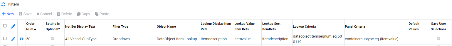 Implementation View Builder Vessel Filter Dropdown